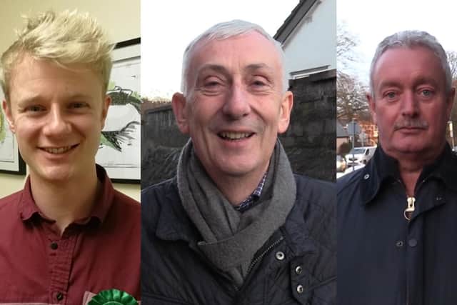 The three candidates for the Chorley constituency