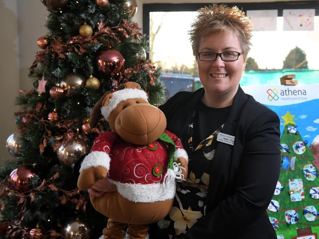 Helen Pugh and Athena Healthcare working with Salvation Army and Preston SafeNet to donate items at Ribble Park Lodge, Much Hoole