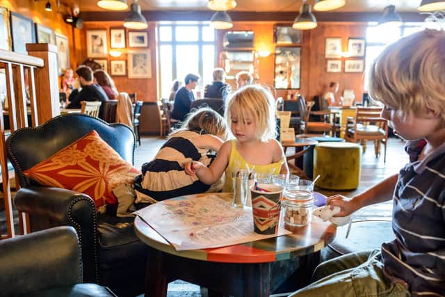The family-friendly venue will have a selection of games and books, colouring pencils and pads and a full children's menu. Pic: The Loungers