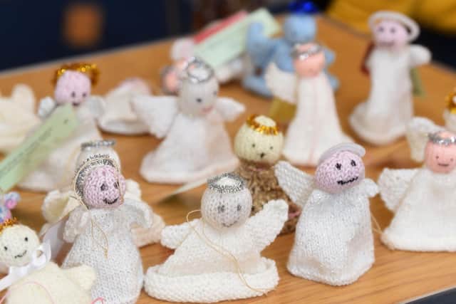 The church aims to make and distribute 500 angels this year.