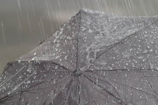 Heavy rain and strong gusts are expected today