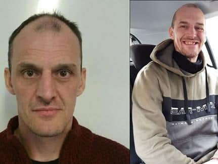 Lee Cottam, 42, of no fixed address, is known to have links to Blackburn, Darwen and Fleetwood. Pic: Lancashire Police