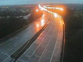 The M61 at junction 9 (Image: Highways England)
