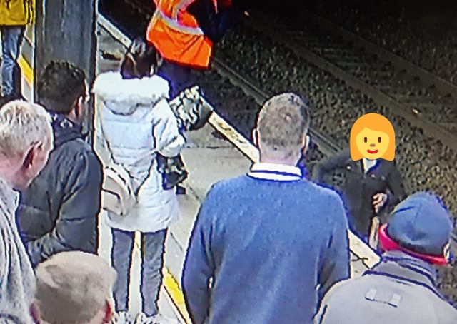 The woman caught on CCTV at Lancaster station. Photo from British Transport Police Lancashire