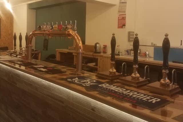 The venue will offer up to six changing cask ales from local breweries.