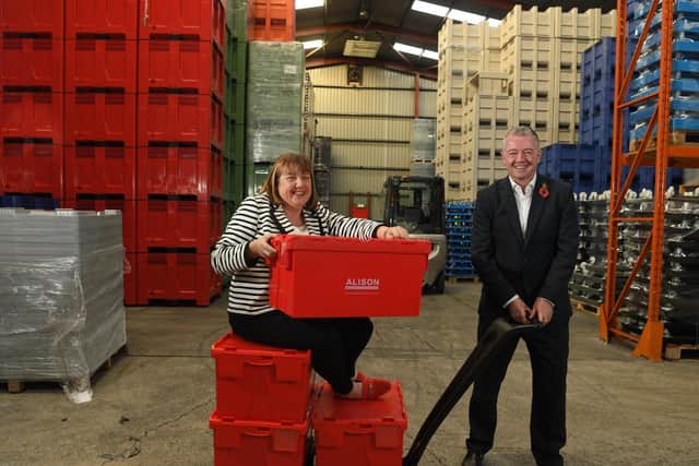 Alison Dearden and Glenn Broomfield of Alison Handling Services Limited