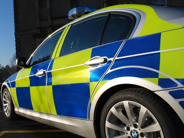 The M55 westbound slip road was cordoned off.