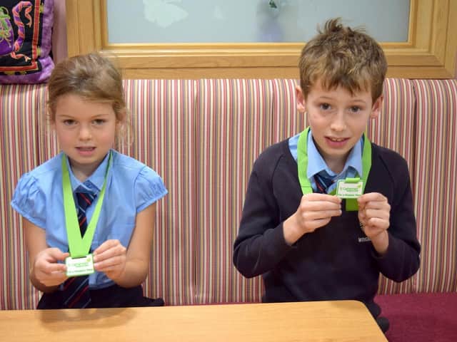 Orla and Noah Wild, of Charnock Richard, have completed a sponsored swim in aid of St Catherines Hospice