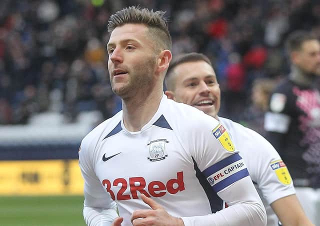 Deepdale ace Paul Gallagher after netting against Luton at the weekend