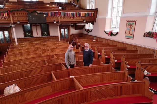Chorley United Reformed Church's community minister Andrew Littlejohns and Reverend Martin Whiffen (Image: submit)