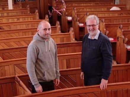 community minister Andrew Littlejohns and Reverend Martin Whiffen (Image: submit)