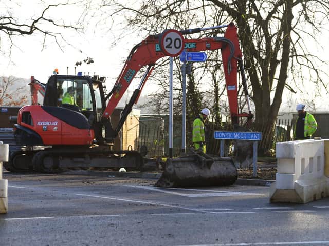 Work continuing on Howick Moor Lane