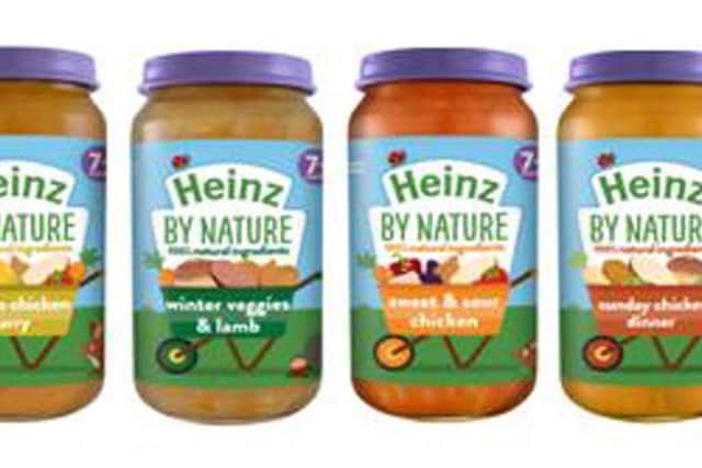 Heinz By Nature baby food jars