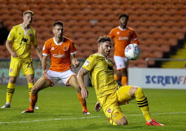 Ritchie Sutton sits out Morecambe's game with Newport County this weekend following his red card at Plymouth Argyle