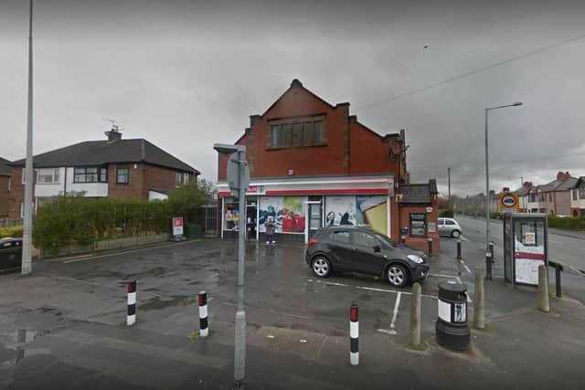 Three teenagers apprehended a man who had allegedly threatened Spar staff with a baseball bat in Woodplumpton Road, Cadley at 7.30pm last night (December 18) Pic: Google