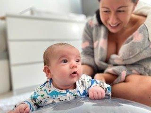 Hayley Tamaddon with Jasper