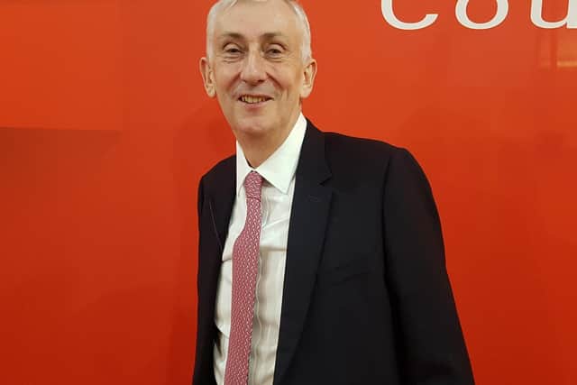 Sir Lindsay Hoyle at the Chorley constituency count in the 2019 general election