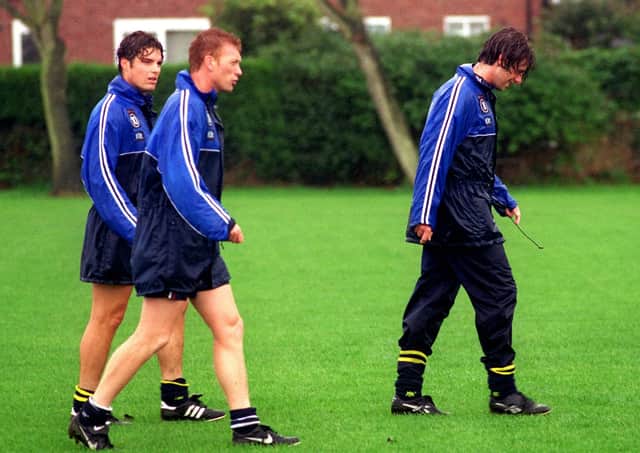 David Moyes (centre) would have us in for training after Christmas dinner!