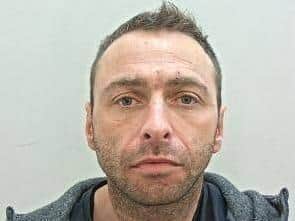 Wanted man Thomas Beard, 36, from Blackburn, is believed to be buying and selling horses across Lancashire. Pic: Lancashire Police