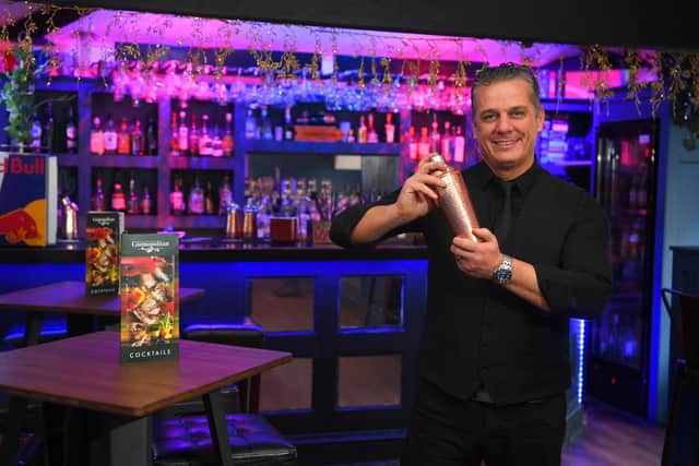 Reggie in the restaurant's first floor cocktail bar (Image: JPIMedia)