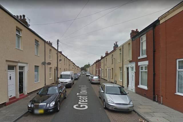 Two men from Preston have been arrested after a man was stabbed four times in the back in Great Townley Street at 9.10pm last night (December 22). Pic: Google