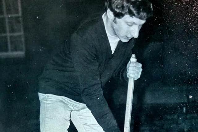 Judge Woolman, pictured as a student at Cambridge, playing late night croquet