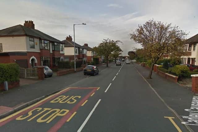 The incident happened in Cadley Causeway, Fulwood shortly before 7pm on Saturday, December 28. Picture: Google Maps.