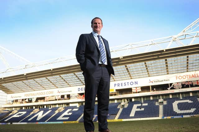 Simon Grayson was in charge at PNE for four years and four months, guiding them to promotion in May 2015 at Wembley