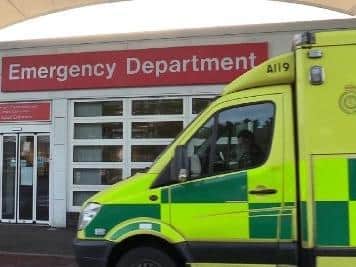 Ambulances were allegedly 'lined up' outside A and E