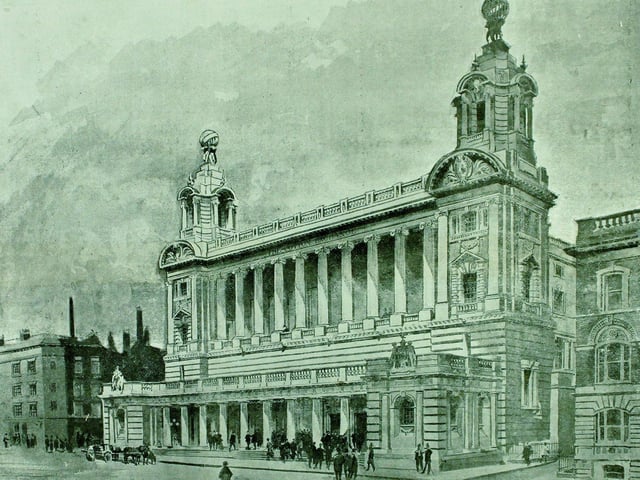 The Liverpool Cotton Exchange building came under attack by suffragettes