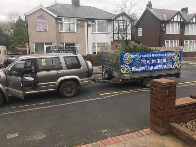 The Longridge and North Preston Rotary Christmas tree collection service hopes to raise more than 1,000 for charity