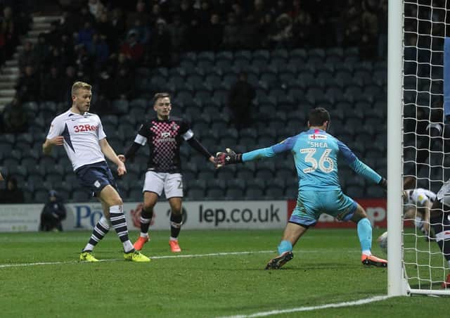 Jayden Stockley finds the net against Luton Town