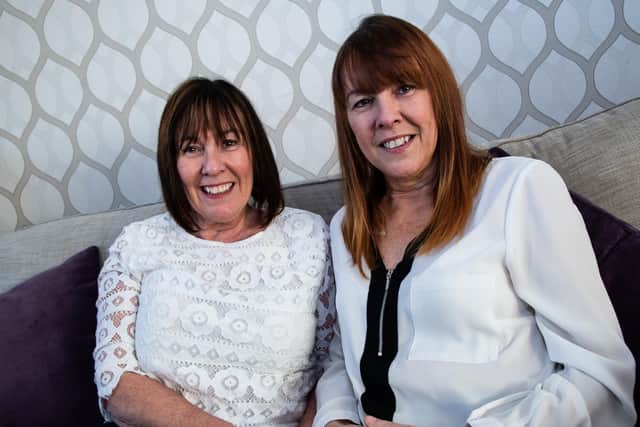 Diane (left) is donating a kidney to younger sister Nadine