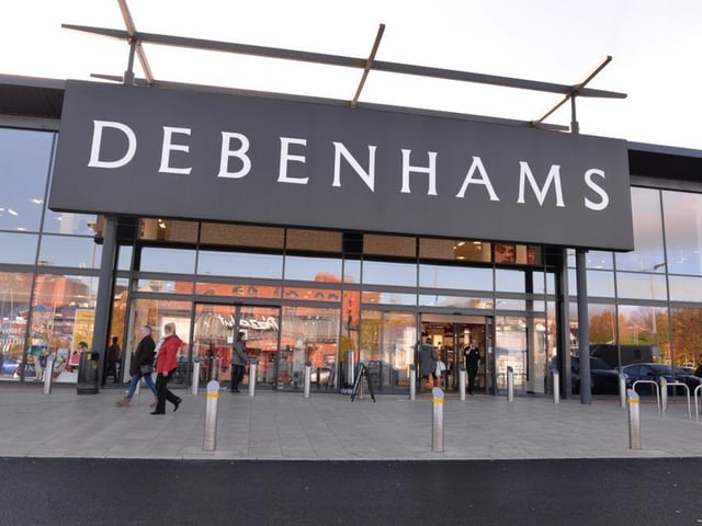 19 Debenhams stores are due to close this month (Jan 2020)