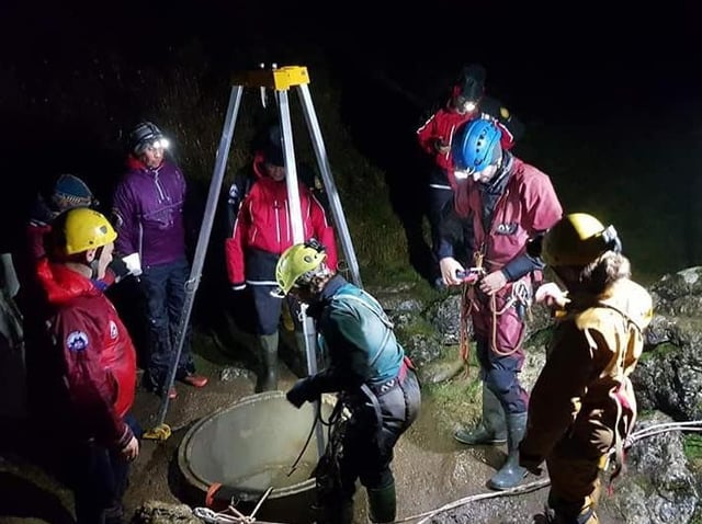 More than 40 members of the Cave Rescue Organisation (CRO) and Cave Diving Group (CDG) were involved in the search. Credit: The Cave Rescue Organisation