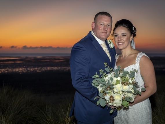 Their whole wedding day was spent at the Glendower Hotel in St Annes and they were very lucky with a day of winter sunshine. Photos: Nick Dagger Photography