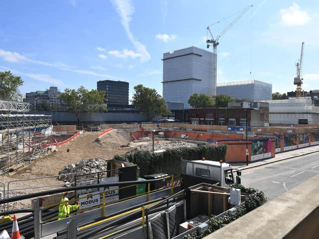 The construction site for the HS2 high speed rail scheme in Euston, London