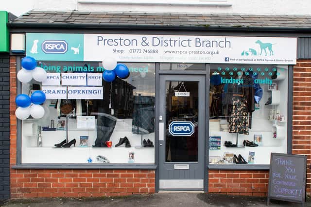 Exterior of the new RSPCA shop in Penwortham.
