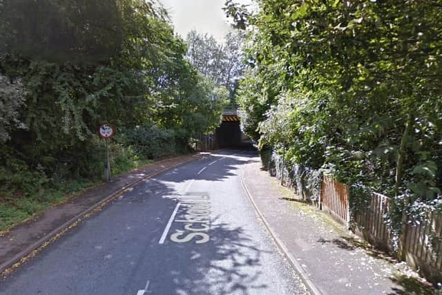 A Parklands schoolgirl reported being confronted by two men in a car in School Lane, Euxton, as she walked home from school on Friday (January 10). Pic: Google