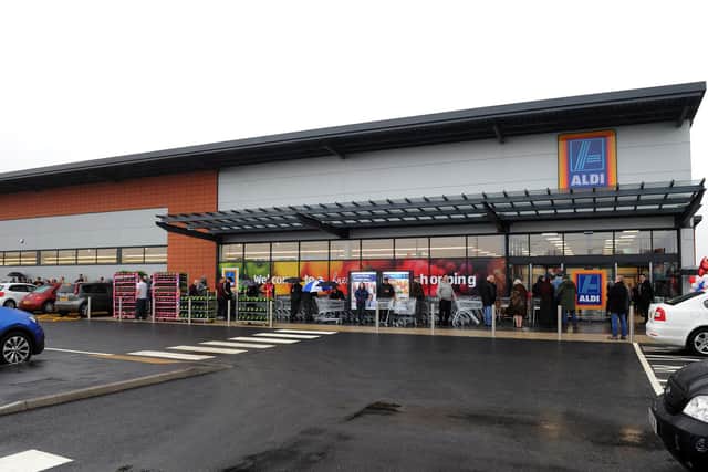 The Aldi in Buckshaw Village, during its opening day in 2016