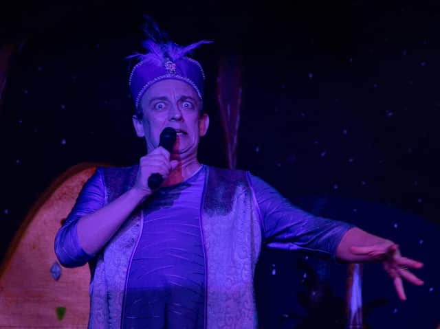 Mark Couperthwaite is playing the wise-cracking Genie.