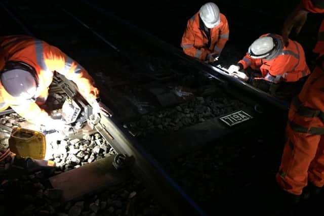 Engineers have been working through the night to repair the damaged 25,000-volt overhead cables