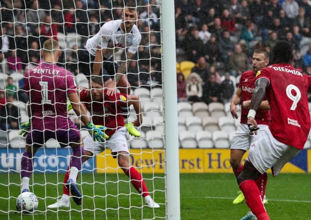 Patrick Bauer's header earned a 3-3 draw after PNE trailed against Bristol City