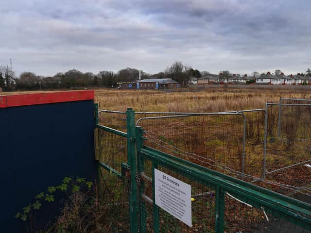 The development site as it stands currently