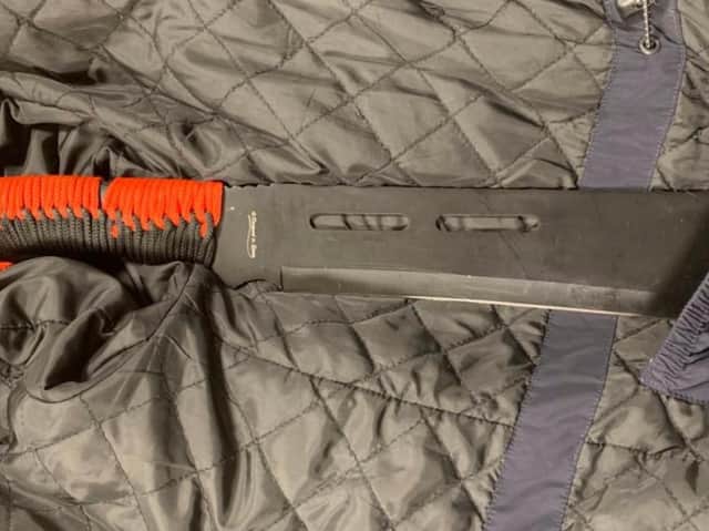 The weapon seized by Lancashire police