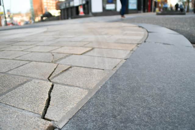 Pavements cracked under the weight of buses and trucks