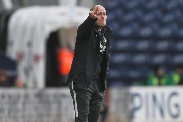 PNE manager Alex Neil on the touchline during North End's win against Charlton at Deepdale