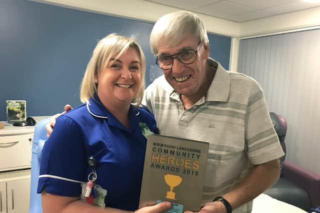 Keith and Emma at St John's Hospice.