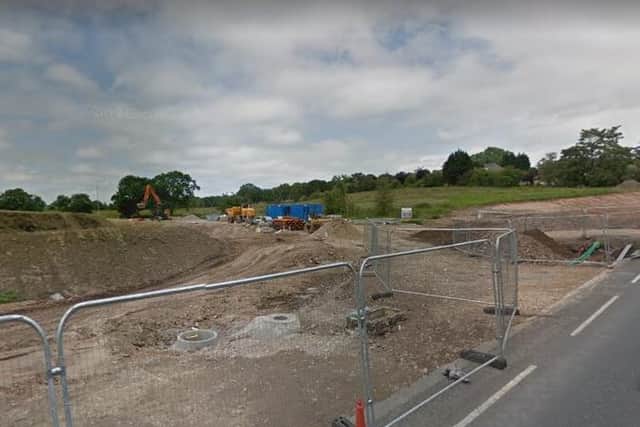 Work on the Strawberry Fields development off Euxton Lane last summer (image: Google)