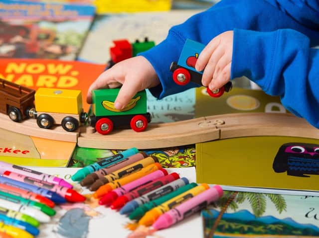 Lancashire County Council says it is pursuing a "twin track" approach to the future of its nurseries - including making the case for more government funding
